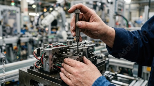 Close hands using precision adjust mechanical part factory production
