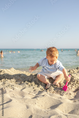 boy on the beach