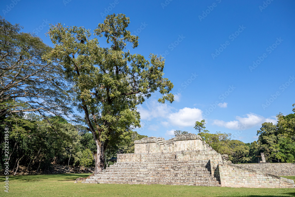 Fototapeta premium Honduras, Copán Ruinas, Maya architecture and decoration