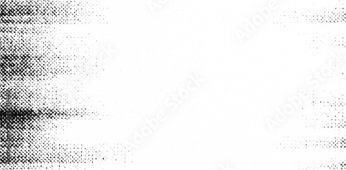 Fotografie Broken horizontal dot streaks fade inward from the edges across transparency