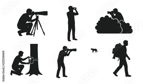 Photographer capturing wildlife and nature shots