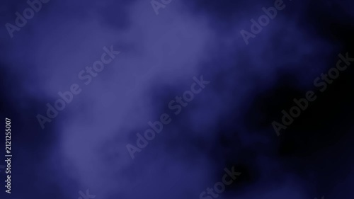 Dark blue ethereal smoke texture slowly moving for an abstract background