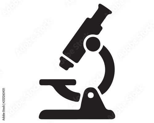 Bild auf Leinwand Laboratory microscope icon for scientific research and biological analysis with