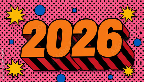 Fondo Diseño De Arte Pop Cómico Para El Año Nuevo 2026, Arte Pop, 2026, Estilo Cómico Imagen de Fondo Para Descarga Gratuita - Pngtreee
