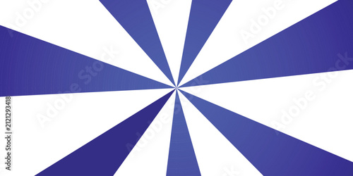 Foto Radial burst of blue and white lines diverging from a central point creating a dynamic and energetic visual