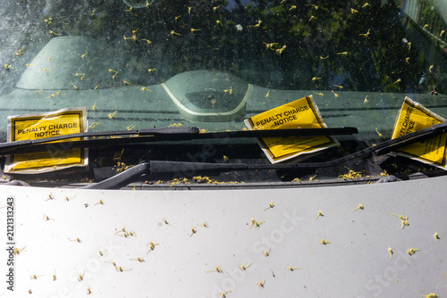 Parking tickets, penalty for unauthorised parking.