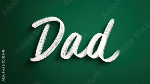 Brush lettering dad
