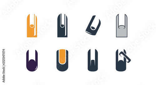 Foto Finger Nail Manicure and Beauty Care Icons