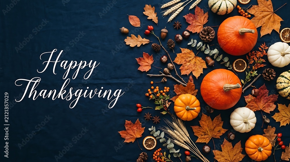 Fototapeta premium autumn background with pumpkin
