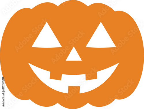 Halloween Jack O Lantern Pumpkin Face Vector Illustration