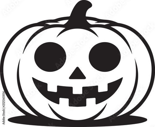 Halloween Jack O Lantern Pumpkin Face Vector Illustration