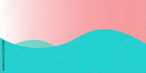 Abstract Blue and Orange Wavy Vector Background with Flowing Curves Modern Colorful Wallpaper Design for Business Banner Template and Decorative Pattern Illustration