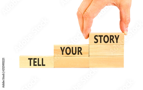 Obraz na płótnie Tell your story symbol