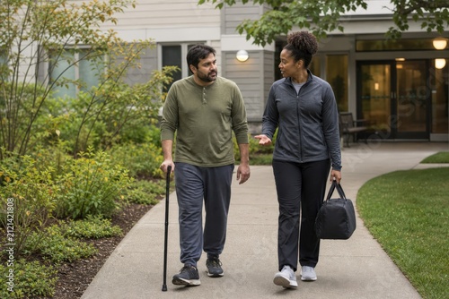 Acute Home Care Lifestyle Build Eastern European Recovering Physical