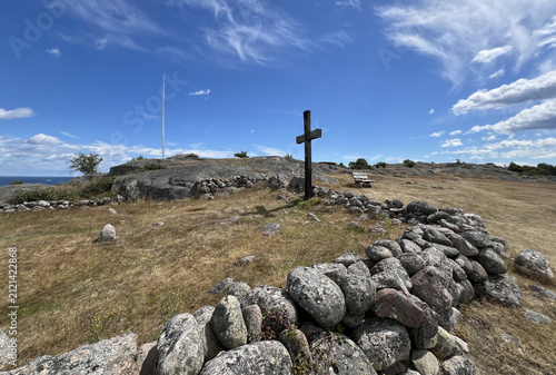 The english cemetery, from 1810, on Hano island in Blekinge, southern Sweden.