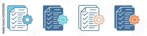 Plan Icon Set Multiple Style Collection