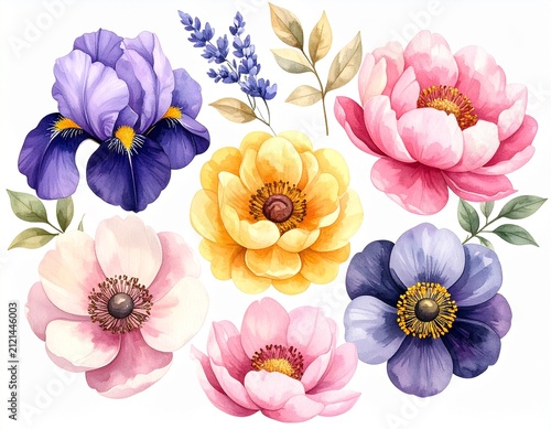 light blue flower on a white  background isolated  with clipping path. Closeup. big shaggy  flower. for design.  Dahlia.