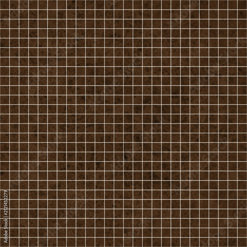 Dark Brown Mosaic Tile Texture Background