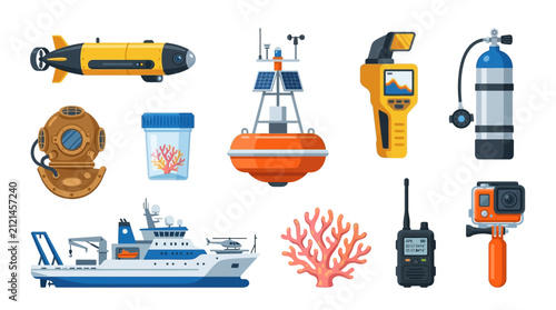 Ocean exploration and research equipment collection