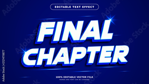 Blue gradient Editable text effect 3d editable text effect Promotion text effect