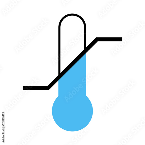Temperature limit. Thermometer indicating the lower and upper temperature limits. Permissible temperature limits at which the product must be stored. Compliance with storage standards. Marking.