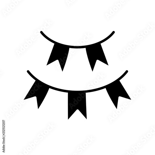 Hanging flag icon