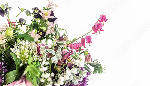 Romantic Bouquet of Flowers and Home Decor