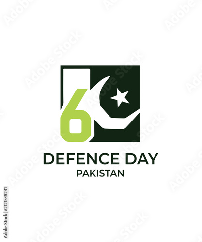 Defence Day of Pakistan, Happy Defense Day, 6 September Pakistan defense day, vector illustration
