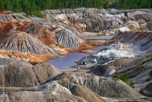 Foto The abandoned refractory clay quarry (Ural Mars)