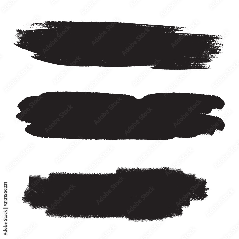 Fototapeta premium brush art vector art on white background.