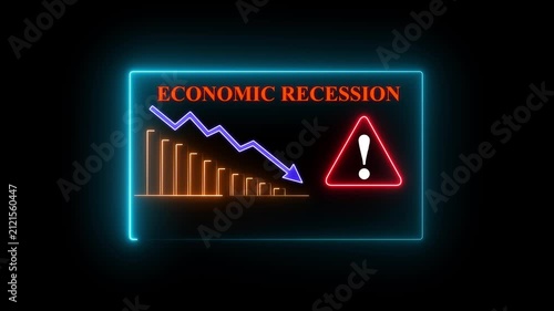 A dynamic digital representation of inflation trends, featuring ascending graphs and warning signs, symbolizing economic challenges and financial market volatility