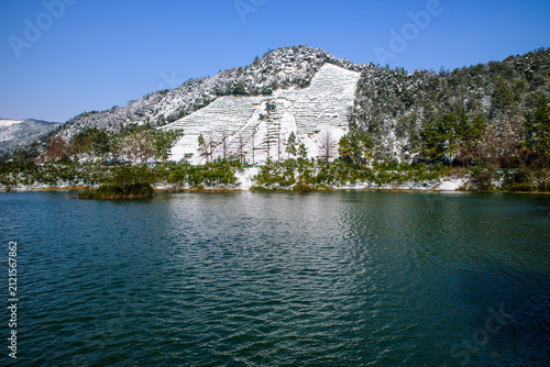Foto Winter Snow Scene of Jingshan, Hangzhou, Zhejiang, China