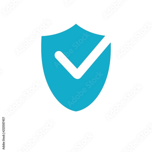 Check mark icon inside a shield 