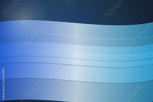 Abstract blue and white layered gradient waves