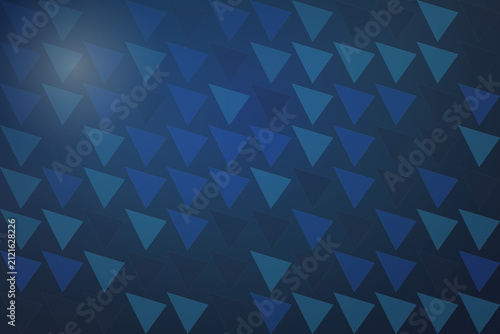 Geometric blue triangular pattern on dark background