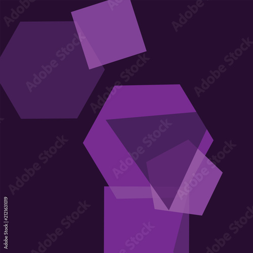 Abstract purple geometric polygon mesh design vector art