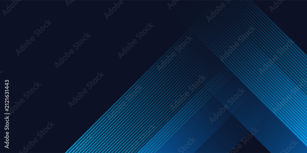 Obraz premium Futuristic tech lines on blue abstract background. Vector illustration.