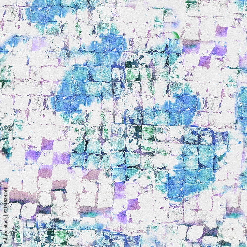 Naklejka premium Hand Painted Mosaic Texture Background