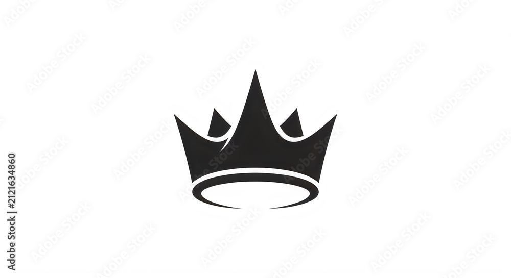 Obraz premium Royal crown symbol isolated on clear background for graphic design use transparent background