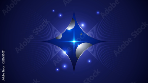 Quadro su tela Artificial AI Shape Circle element Story telling Abstract Visual Background