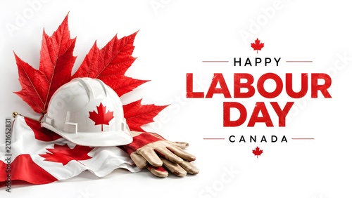 Canada Labour Day Celebration with Maple Leaf Honoring Workers Nationwide
