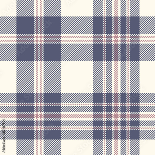 plaid tartan seamless repeat pattern. This is white navy blue  checkered plaid vector illustration. Design for decorative,wallpaper,shirts,clothing,wrapping,textile,fabric,texture