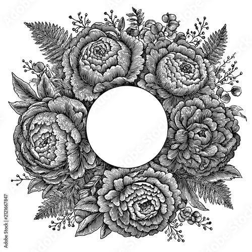 Luxury Peony Wreath