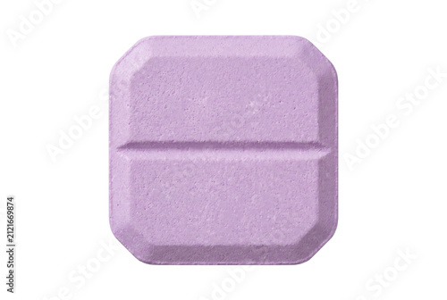 Принти на полотні Single Purple Octagonal Medical Tablet with Score Line