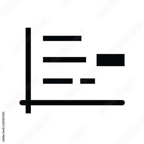 Minimalist hamburger menu icon with three lines - Clean black and white hamburger menu icon featuring three horizontal lines for navigation design.
