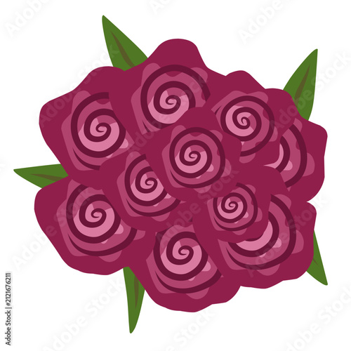 Luxury Burgundy Rose Floral Bouquet