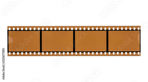 фотографія Horizontal Strip of 35mm Film Negative with Four Empty Frames