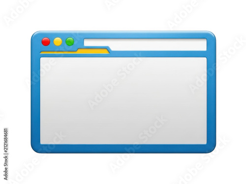 Blue web browser window icon