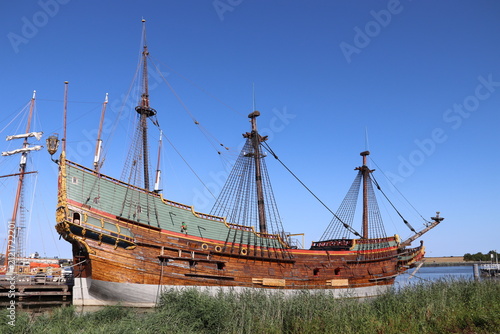 Lelystad, the Netherlands. 01-08-2026. Replica of the VOC ship the Batavia. 

