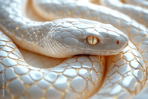 Elegant Seamless Snake Skin Pattern with Pale Yellow and White Tones